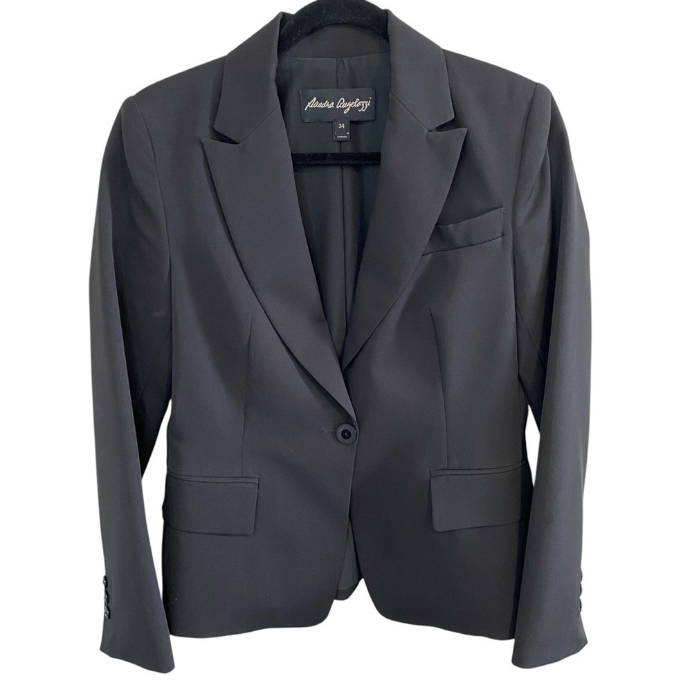 Sandra Augelazzi - 1 Button Fitted Jacket - 34 (4-6)- NEW CA